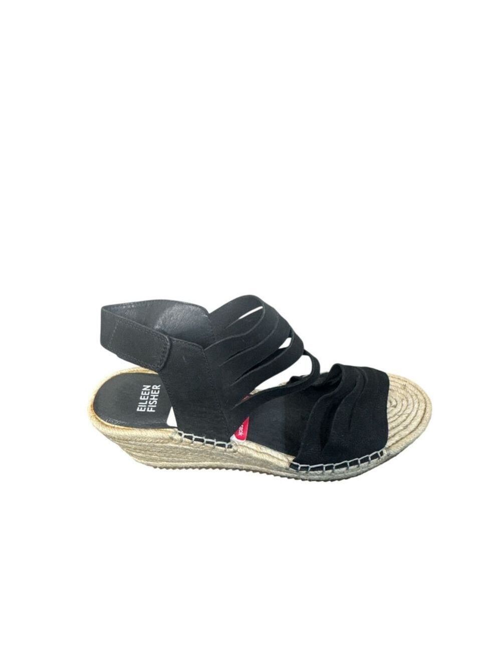 Eileen Fisher NWT Women's Largo Espadrille Wedge Sandal Black Size 9